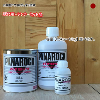 日塗工 【07-30F】 マンセル 7.5R3/3 【主剤+硬化剤+シンナー】 パナロック 2液型ウレタン塗料 自動車 ロックペイント|ペイントBOOK
