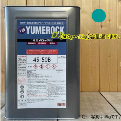 ユメロックDX 【日塗工 45-50B】 マンセル 5G5/1 1液型シリコン樹脂塗料 建物 壁 屋根 塗装 ペンキ ロックペイント 弱溶剤|ペイントBOOK