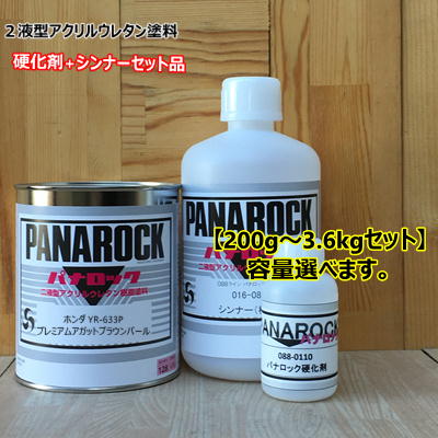 【ホンダ YR-633P】 プレミアムアガットブラウンパール 【主剤+硬化剤+シンナー】 パナロック 2液型ウレタン塗料 自動車 ロックペイント|ペイントBOOK
