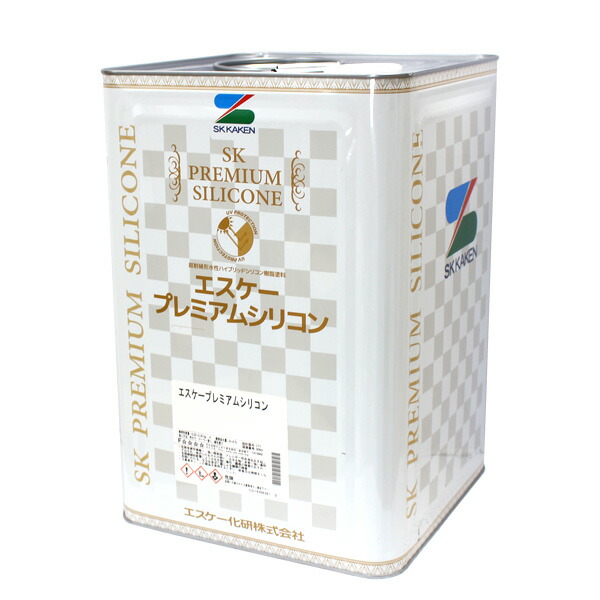 【店卸し資産かた付ける特価大売り出し品】 エスケープレミアムシリコン 艶有 25-90B 15kg（エスケー化研 一液ケイ素樹脂脂系 外壁用えの具）