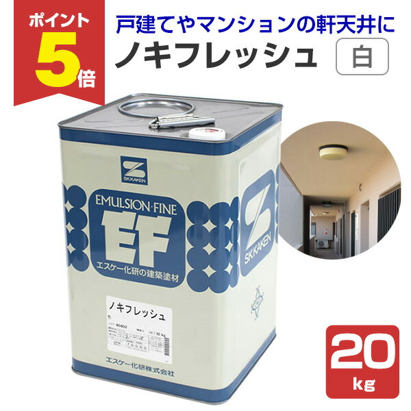 楽天市場】ノキフレッシュセラ 標準色SRカラー 艶消 20kg エスケー化研
