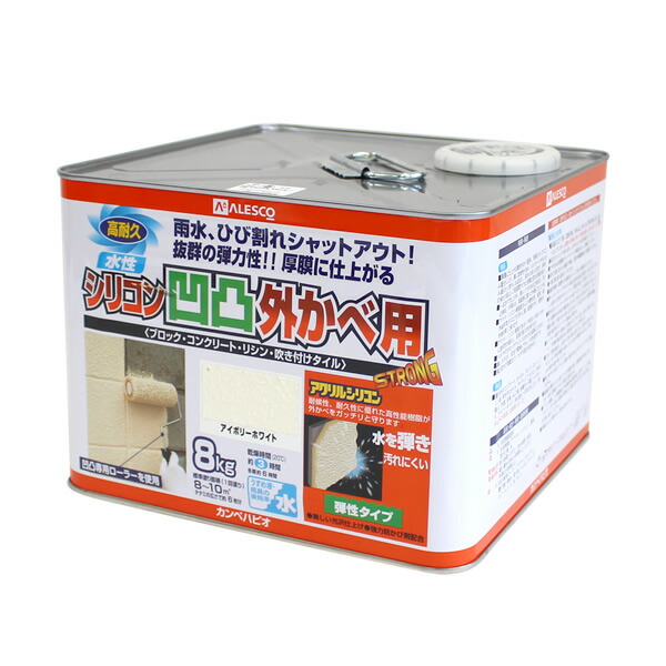 楽天市場】水性シリコンアクリル外カベ用 16kg (アサヒペン/ペンキ