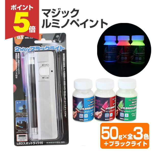 楽天市場】ニッカー マジック ルミノ ペイント 50mL 【 ブラックライト