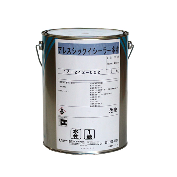 楽天市場 漆喰下塗り アレスシックイシーラーネオ 3kg 関西ペイント 水性 下塗り 漆喰塗料 しっくい ペイントジョイ楽天市場店