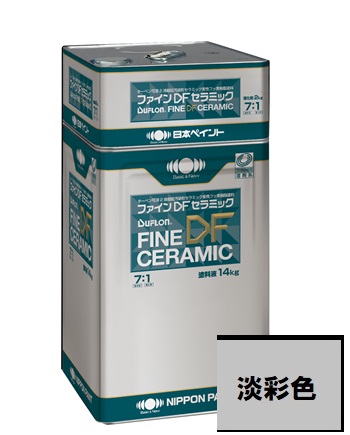 【貨物輸送無料】ニッペ 罰金DF陶芸 つや有 パステル色 16ｋｇ書き割り