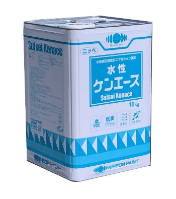 【貨物輸送無料】ニッペ 水溶性ケンはやりっ児 黒いこと 16ｋｇ