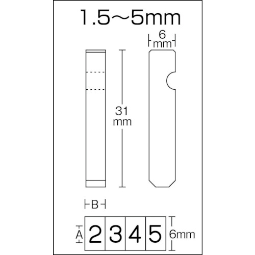 ＴＲＵＳＣＯ ホルダー式精密刻印 １．５ｍｍ（SHK15） DIY・工具