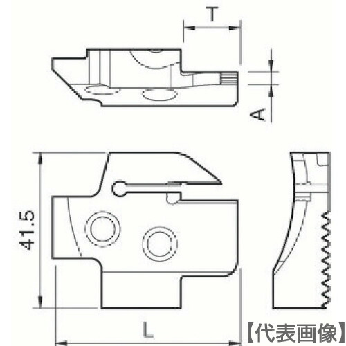 京セラ 溝入れ用ホルダ（KGDFR-85-3C-C）648-6525 【京セラ（株）】※取寄品製造業者取寄納期3-4日 花・ガーデン・DIY-その他