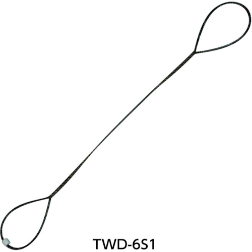 美しい ｔｒｕｓｃｏ 玉掛けワイヤーロープ 段落し １８ｍｍｘ６ｍ Twd18s6 超激安 Blog Myfan Com