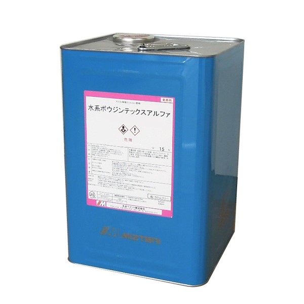 15kg 水谷ペイント株式会社 ライン用黄色 塗料缶 ペンキ 水系1液架橋型アクリル樹脂塗料 水系ボウジンテックスアルファ 水系ボウジンテックスアルファ 15kg ペイントアンドツール