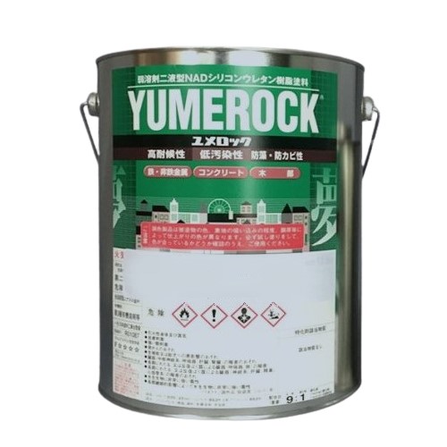 ユメロック　ムエンメジアムエロー（114-0025）主剤のみ　3.6kg【ロックペイント】 17,820円