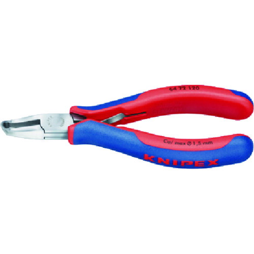 KNIPEX 6472−120 エレクトロニクスエンドカッティングニッパー(6472120)