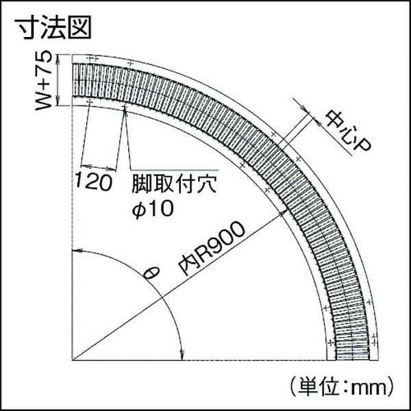 タイヨー Ｓ５７２１型スチールローラコンベヤ