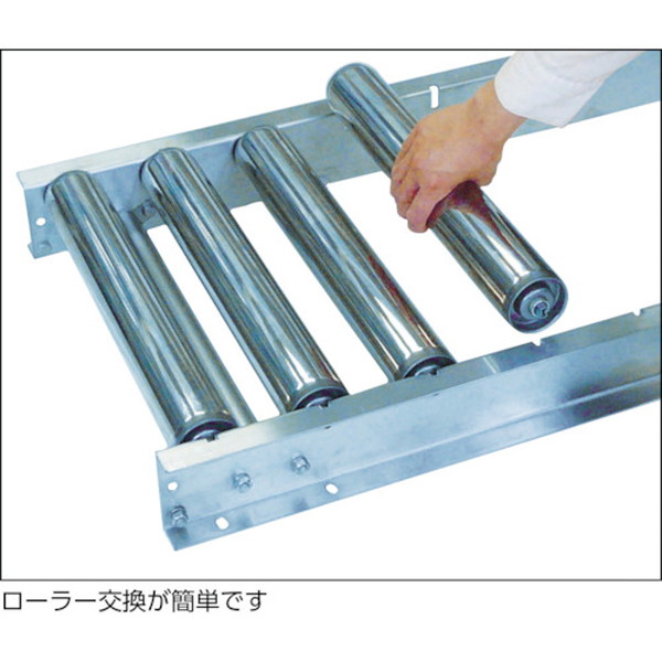 三鈴スロットインSUSローラコンベヤMUS型Ф60.5×1.5T幅2002M(MUS60201520)【三鈴工機(株)】