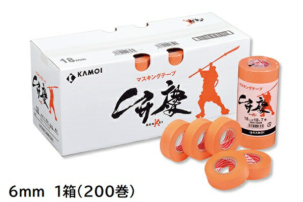 楽天市場】カモ井 建築塗装用マスキングテープ 弁慶【 24mm×18m
