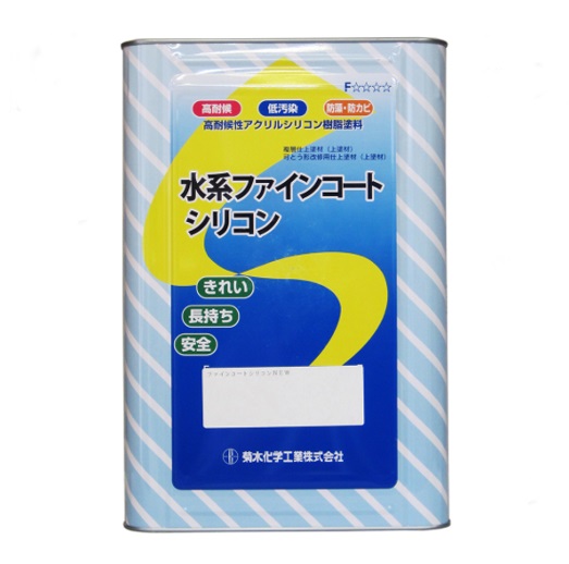 キクスイ 水系ファインコートシリコン 艶有 16KG 淡彩 各色(No.1) 【菊水化学工業】
