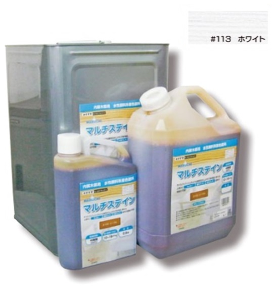 マルチステイン #113 白いこと 14kg【大阪絵の具製造株式会社/カクマサ】 塗料缶・ペンキ-塗装用品