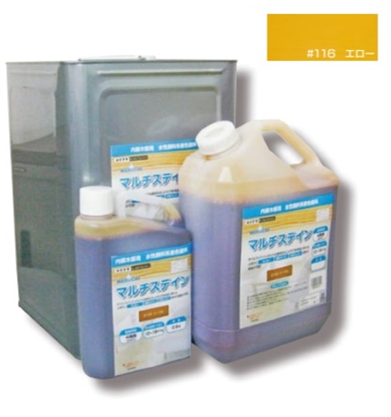 マルチステイン #116 エロー 3.5kg【大阪塗料工業株式会社/カクマサ】｜ペイントアンドツール 6,019円