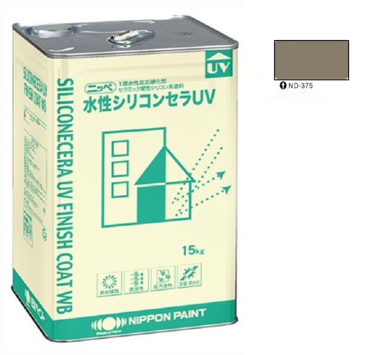 水性シリコンセラUV ND-375 15kg 【日本ペイント】