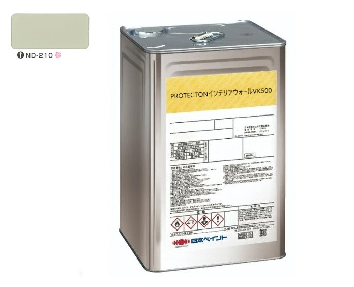 ＰＲＯＴＥＣＴＯＮインテリアウォール　VK500　ＮＤ－２１０　15kg【日本ペイント】室内塗料　ウイルス対策　上塗　淡彩 19,721円