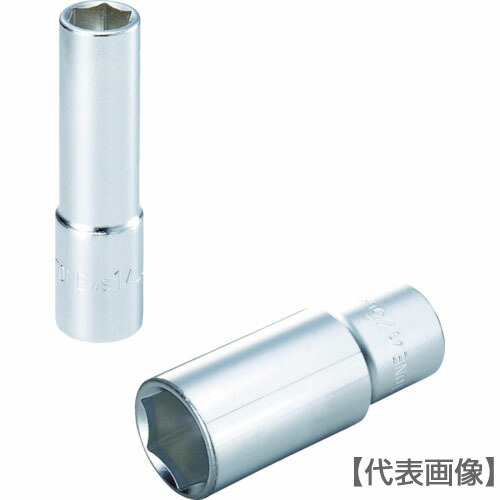 ＴＯＮＥ　ディープソケットセット（６角・ホルダー付）　１２ｐｃｓ　差込角９．５ｍｍ（HSL312）369-8505【ＴＯＮＥ（株）】