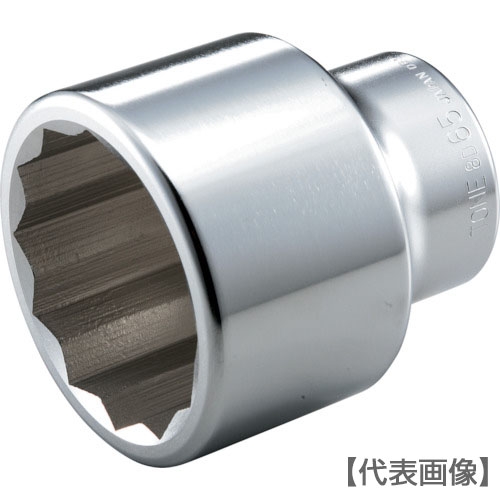 TONE ソケット(12角) 対辺寸法60mm 差込角25.4mm(8D-60)122-3194【TONE(株)】|ペイントアンドツール