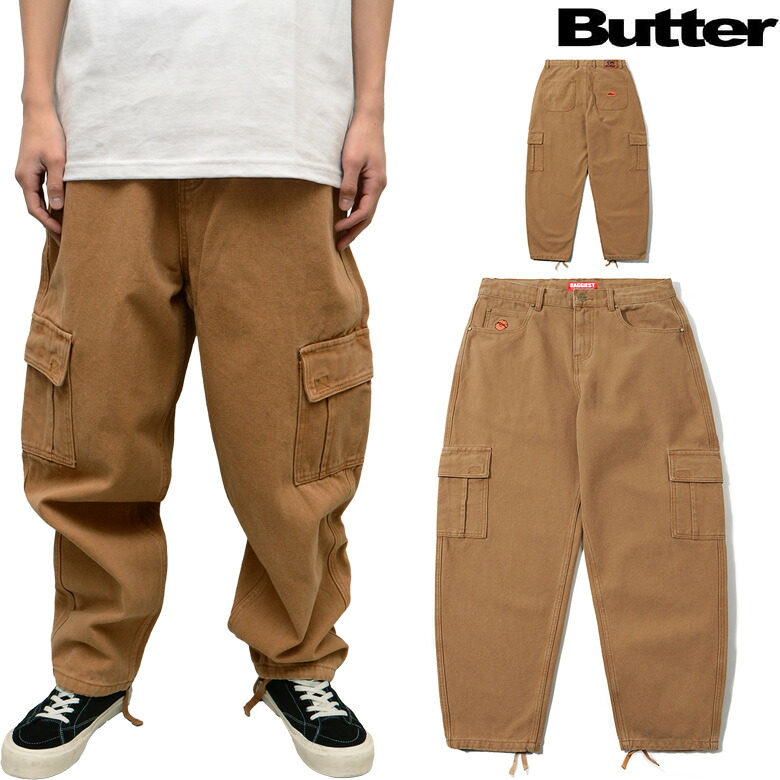 バターグッズ カーゴパンツ BUTTER GOODS SANTOSUOSSO DUCK CANVAS CARGO DENIM JEANS パンツ ミリタリーパンツ デニムパンツ ジーンズ スケート バギーパンツ 正規取扱店｜PAJABOO