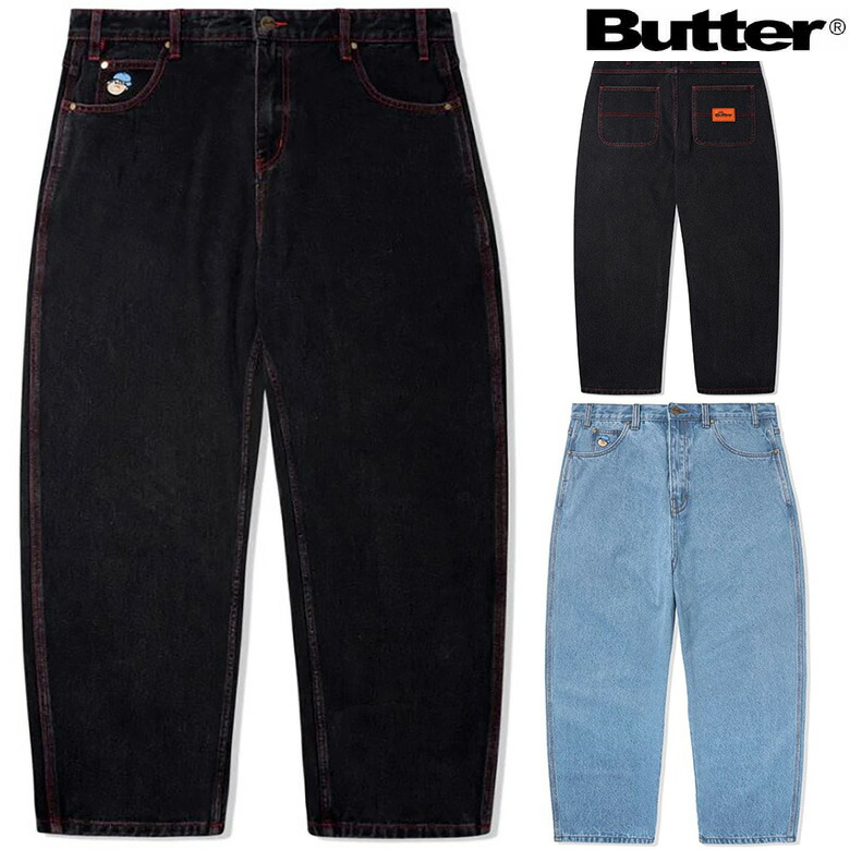 天然石ターコイズ Butter Goods Santsuosso デニムパンツ - 通販 - www