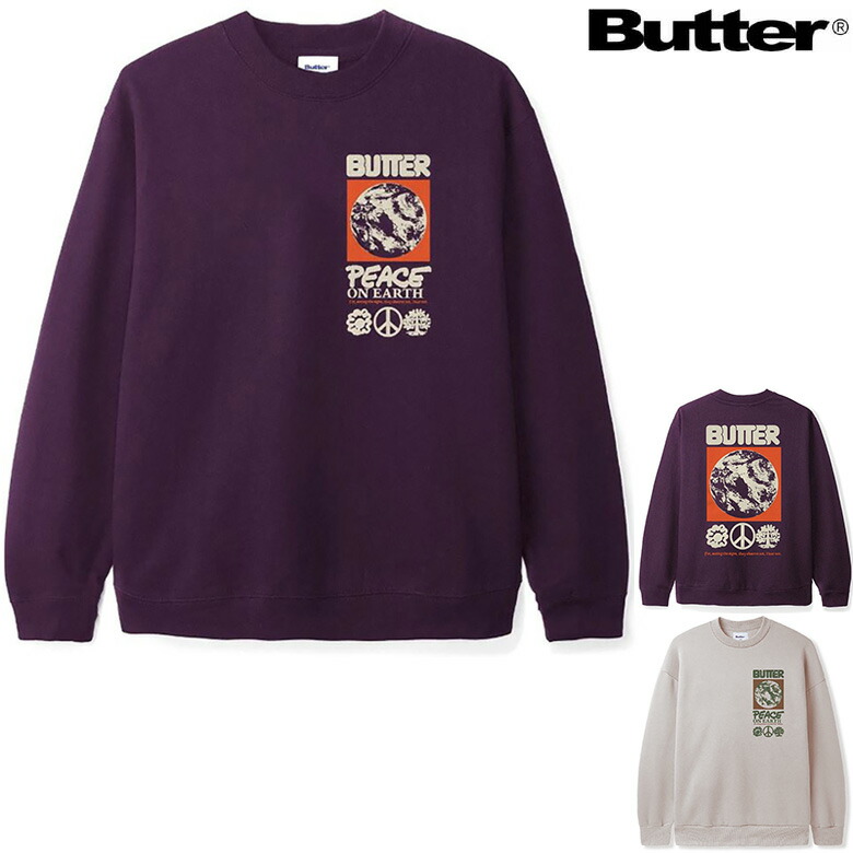 国内発送 Butter Goods クラウンクルーネック 楽天市場】バターグッズ トレーナー BUTTER GOODS CROWN CREW