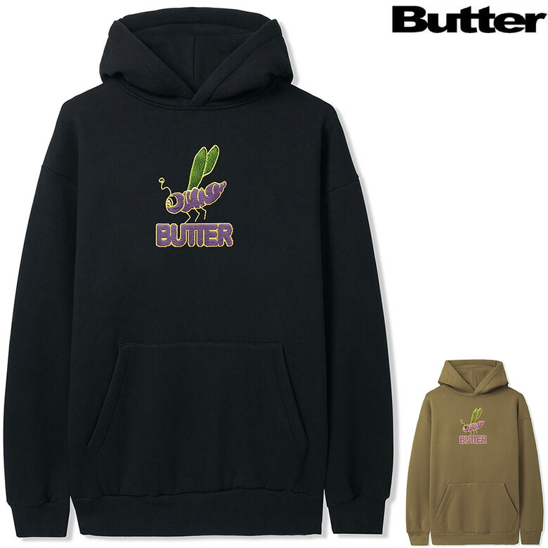 バターグッズ◆Butter Goods◆ロゴ カモアップリケ フーディ バターグッズ◇Butter Goods◇ロゴ カモアップリケ フーディ