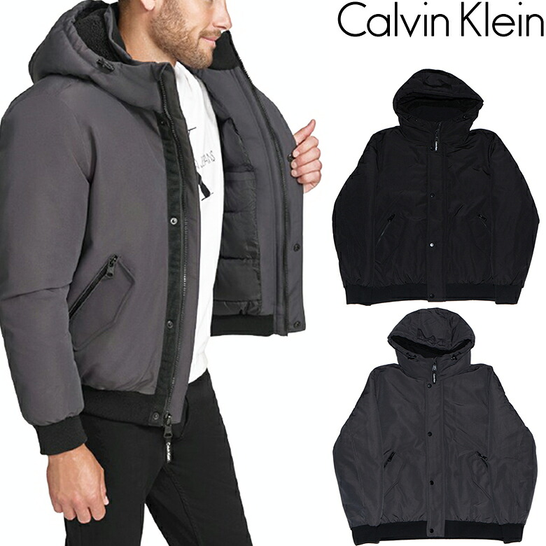 カルバンクライン アウター CALVIN KLEIN ARCTIC FAILLE BOMBER JACKET ジャケット フードジャケット パーカー ジャンパー ブルゾン カルバン・クライン CM404358