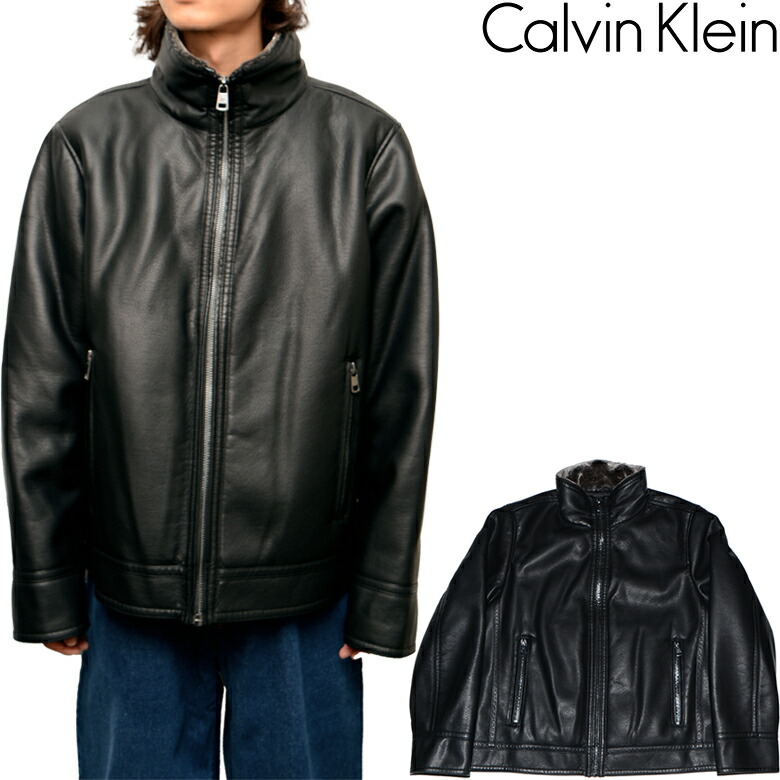 ✨未使用品✨  カルバンクライン　ムートンジャケット 楽天市場】カルバンクライン ジャケット メンズ フェイク