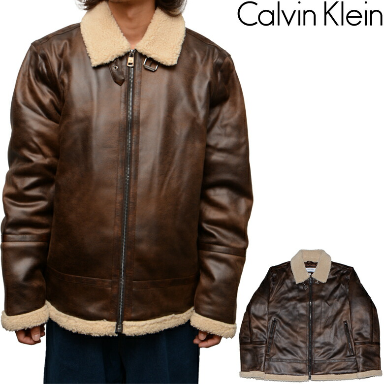 ✨未使用品✨  カルバンクライン　ムートンジャケット ck060d.jpg