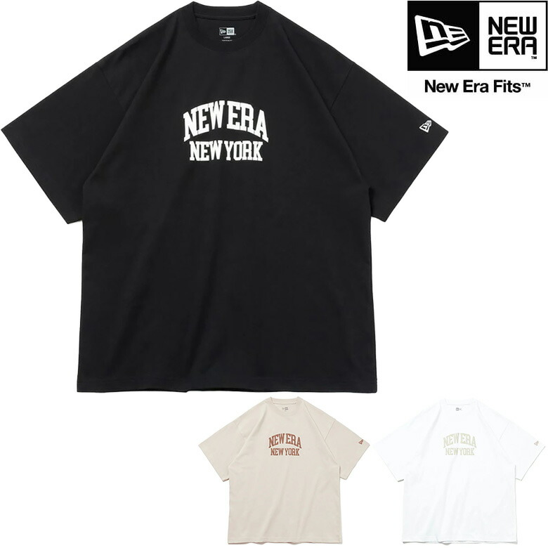 Tシャツ・カットソー New Era New Era World Wide T-Shirt Black 半袖 オーバーサイズド ドロップショルダー Tシャツ New Era