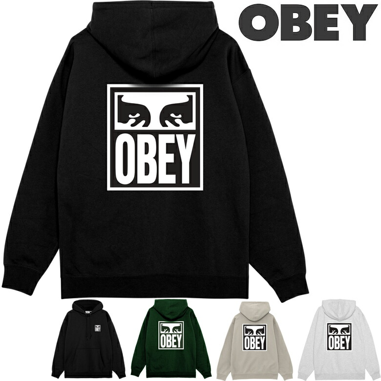 オベイ パーカー OBEY EYES ICON HOOD 置き目取りまわし店 フーディー 流汗 ティーシャツボンネット スケーター トップス-メンズファッション