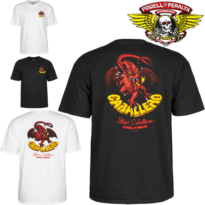 POWELL PERALTA メンズTシャツ L POWELL 全3色 パウエルペラルタ PERALTA Tシャツ WINGED RIPPER