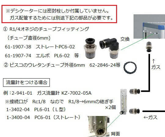 ガス置換デシケーター(マグネットパッキン扉仕様) ステンレス 574×517×1020mm