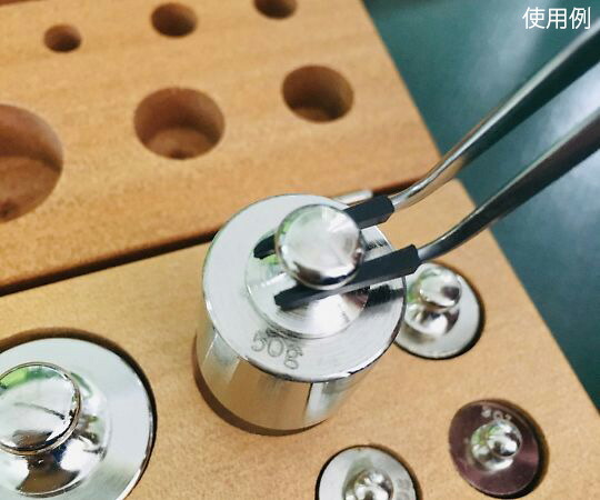 先端ゴムキャップ付ピンセット　Feather　Pick　160&times;10mm　先曲り｜カイセイ加工（透明屋パク）