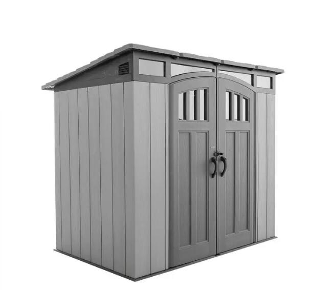 ★貨物輸送無料(沖縄・北海道・離島を除く)☆LIFETIME 今めかしい屋根裏部屋 MODERN SHED 高さ調節する能力のあるな棚板 施錠能力のあるなスチール写真強化因子部屋の入り口 外寸 254 x 165 x 213 珊 80.4kg 上滑り打ちきり遣りくちの密集してポリエチレン（HDPE）床は、油、溶解剤、汚れた状態から保護すること★SDGs合従連衡バス発着場