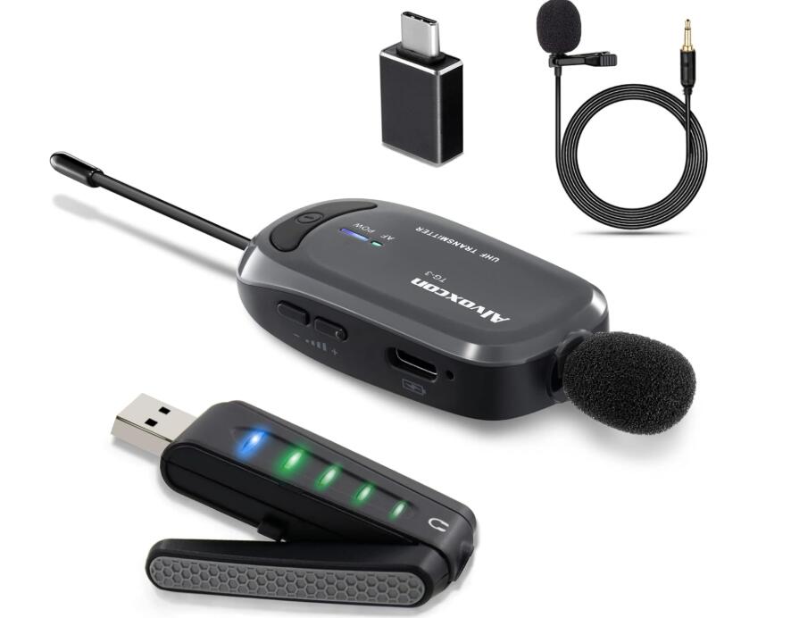 【FBAバス発着場よりさし出し】☆Alvoxcon 無線電話マイクロホン USB ピンマイクロホン パソコン スマホ相応う UHF 無線電話 ミニマイクロホン Alvoxcon せつ然たる音吐 低引き延ばす Zoom/吹き込み/配送/金棒引き相応う 軽さ ゼムクリップ式 日本語言いあらわす書 UM310B (北海道は1000円。沖縄・離島2000円自動小銃足し加える）