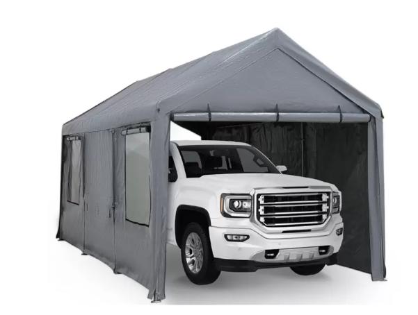 楽天市場】【送料無料・直送品】スチールフレーム キャノピー ガレージ