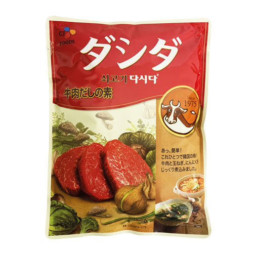 【楽天市場】CJ ソゴギダシダ 牛肉ダシダ 1kg・日本語版 牛肉味だしの素だしの素 韓国調味料 韓国食品:八道韓国食品