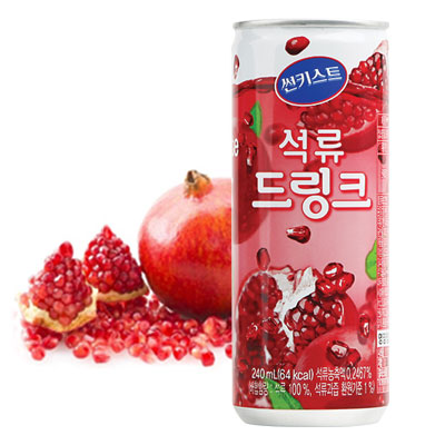 楽天市場 サンキスト ザクロジュース 缶 240ml 1個 果実ジュース 韓国飲料 韓国ドリンク 韓国飲み物 韓国食品マラソン ポイントアップ祭 八道韓国食品