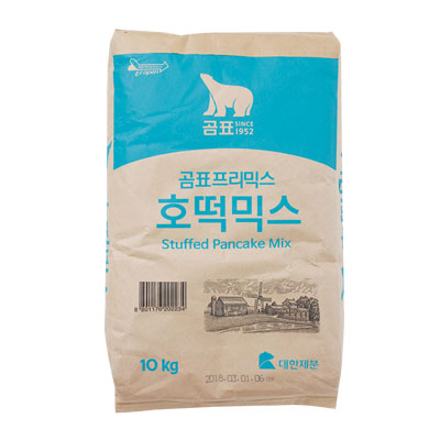 コムピョウ ホットク ミックス(生地用粉・10kg) 業務用<br>ホットック ホットッ 生地用粉 おやつ お餅 韓国お菓子 韓国食品
