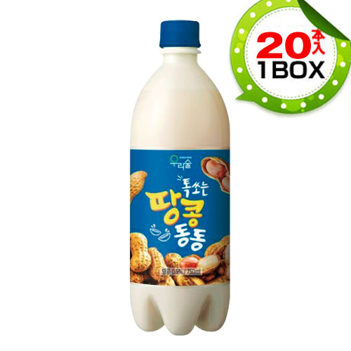 ウリスル しゅわっとピーナッツ マッコリ 1box 750ml 本 Pet お酒 爽やかな風味 米酒 発酵酒 伝統酒 韓国酒 韓国お酒 韓国食品マラソン ポイントアップ祭 国内正規総代理店アイテム