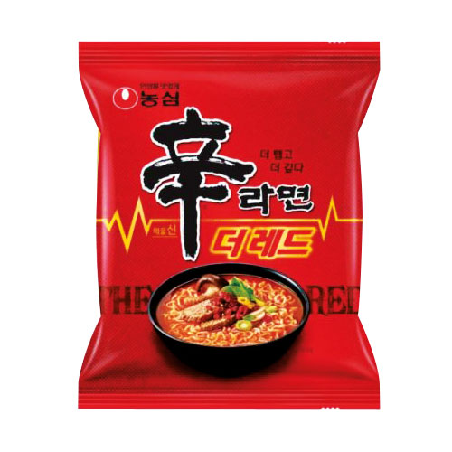 楽天市場】農心 辛ラーメン THE RED 激辛 125g×4個入りパック □1個