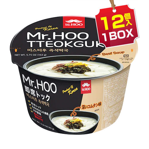 楽天市場】Mr.Hoo 即席トック 163g×1個 ミスターフー トックカップ麺