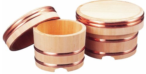 小柳製作 国産 日本の首都びつ(木曽さわら材) 差しわたし15糎(約2合) 60018