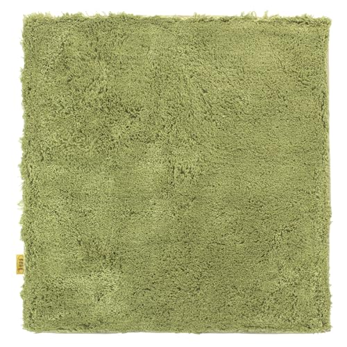 オカ(OKA) 乾度良好Dナチュレ バスマット 約70cm×70cm グリーン ( 吸水 速乾 かんどりょうこう 洗える 大判 足拭きマット 風