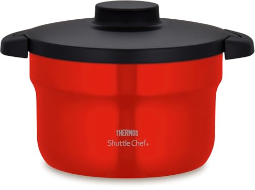 サーモス 無意味さ保温膳立て器 シャトル料理人 2.8L (3~5人用) アーバンレッド セラプロテクトコート KBJ-3002 UR
